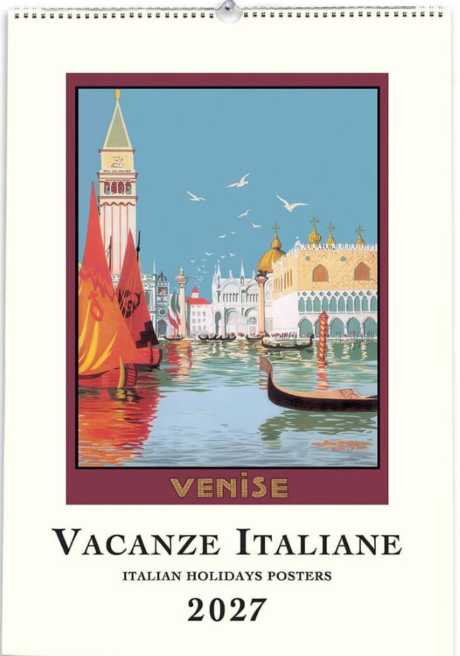 2027 Istituto Fotocromo Italiano - Vacanze Italiane - Large Art Calendar