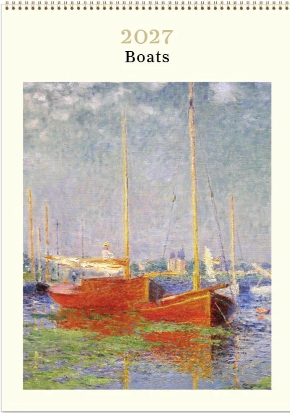2027 Boats - Wall Calendar