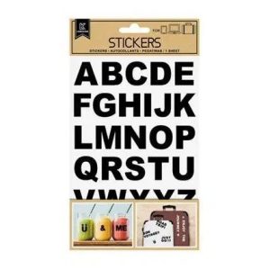 Alphabet Stickers - Black
