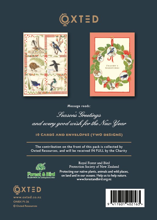Christmas Cards - Forest and Bird Charity - 10 Pack