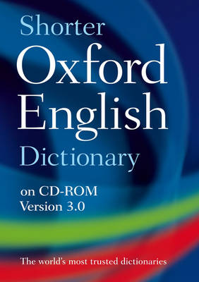 Shorter Oxford English Dictionary New Cd - Rom