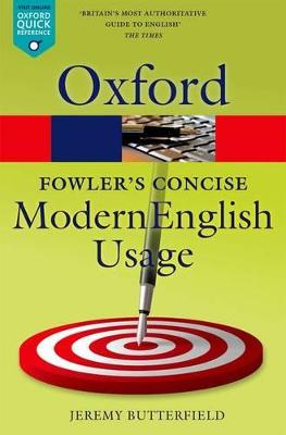 Fowlers Concise Dictionary of Modern English Usage