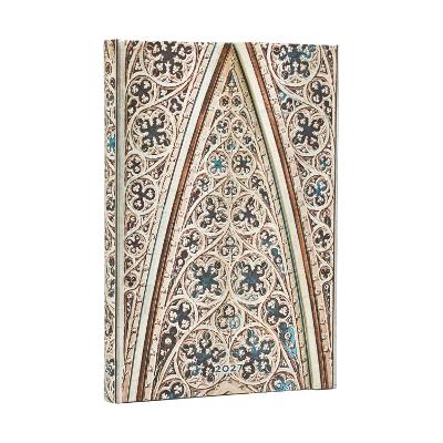 2027 Vault of the Milan Cathedral (Duomo di Milano) Mini 12-Month Hardcover Dayplanner (Wrap Closure) Horizontal