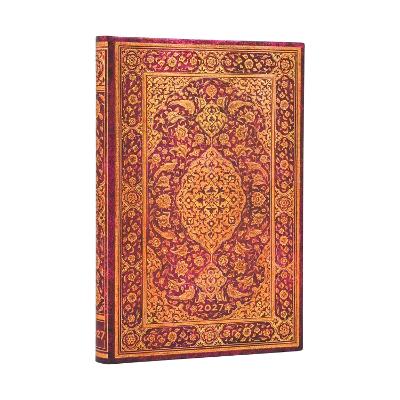 2027 The Orchard (Persian Poetry) Mini 12-Month Hardcover Dayplanner (Elastic Band Closure) Verso