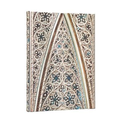 2027 Vault of the Milan Cathedral (Duomo di Milano) Midi 12-Month Hardcover Dayplanner (Wrap Closure) Horizontal