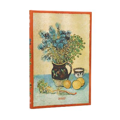 2027 Van Gogh's Still Life Maxi 12-Month Hardcover Dayplanner (Elastic Band Closure) Horizontal