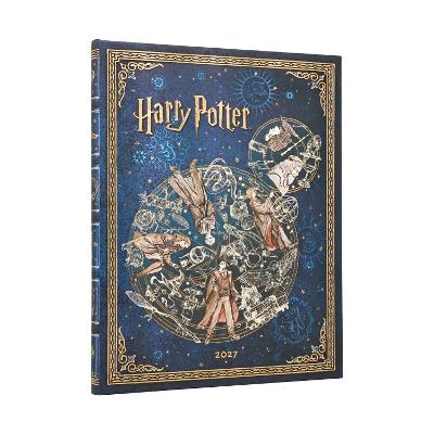 2027 Legends of Hogwarts Diary (Harry Potter Collection) Ultra 12-Month Hardcover Dayplanner(Elastic Band Closure) Horizontal