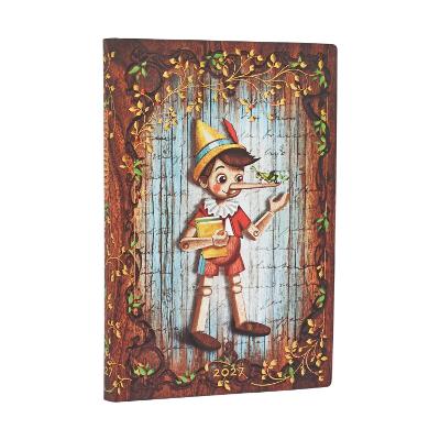 2027 Carlo Collodi Pinocchio (Fairy Tale Collection) Mini 12-Month Softcover Dayplanner (Elastic Band Closure) Horizontal