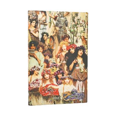 2027 Spring (Lawrence Alma-Tadema) Maxi 12-Month Softcover Dayplanner (Elastic Band Closure) Horizontal