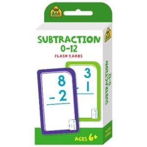 Flash Cards - Subtraction 0 - 12