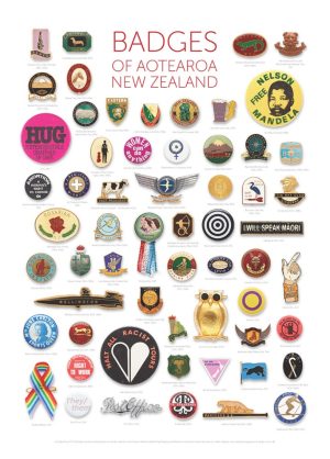 Badges Of Aotearoa - Poster A2